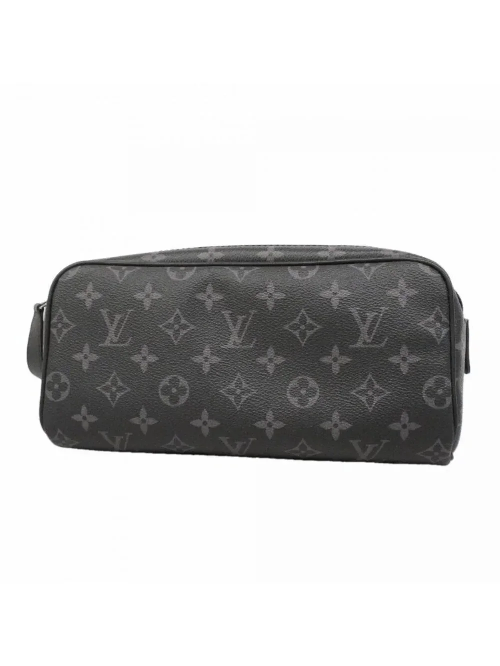 Louis Vuitton Handbag Monogram Eclipse Dopp Kit Black Gray